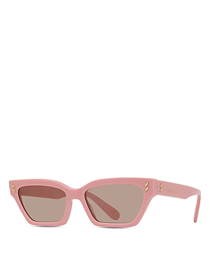 Stella Mccartney Stella Acetate Cat-eye Sunglasses In Pink/tan Solid