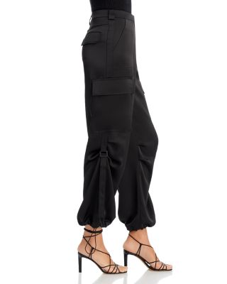 Drawstring Hem Cargo Pants - Exclusive