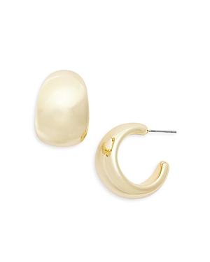 Tapered Gold Hoop Earrings - 100% Exclusive
