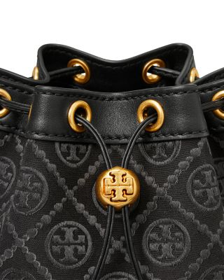 Mini T Monogram Jacquard Bucket Bag