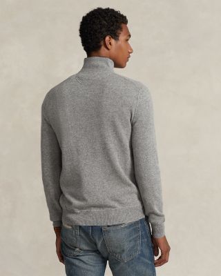 Cashmere Regular Fit Quarter Zip Mock Neck Sweater - Exclusive