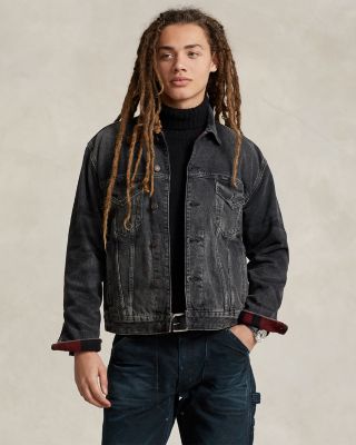 Polo black denim jacket online