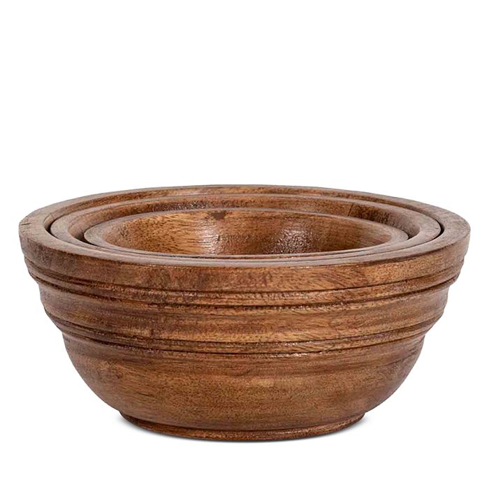 Juliska Bilbao Wood 3 Piece Nesting Bowls Bloomingdale's