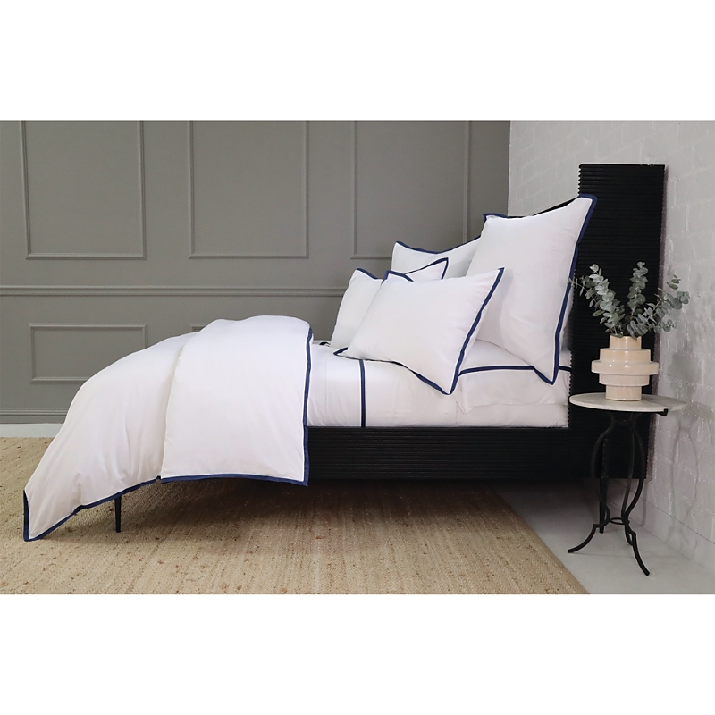 Pom Pom At Home Langston Duvet Cover Set, King In Navy
