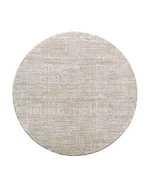 Surya Masterpiece Mpc-2312 Round Area Rug, 6'7 X 6'7 In Taupe/brown