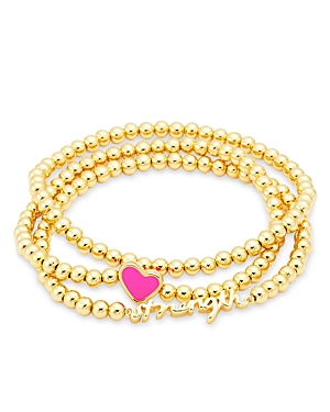 x Kerri Rosenthal Beaded Strength Bracelet Set in 14K Gold Plated - 100% Exclusive