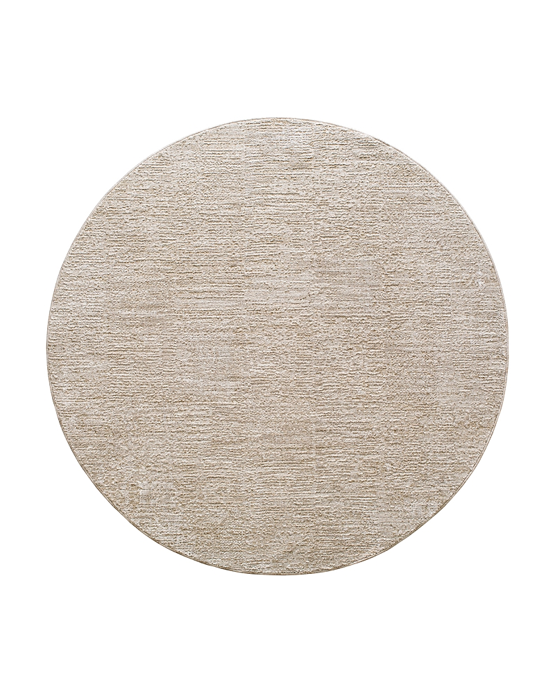 Surya Masterpiece Mpc-2320 Round Area Rug, 5'3 X 5'3 In Brown/taupe