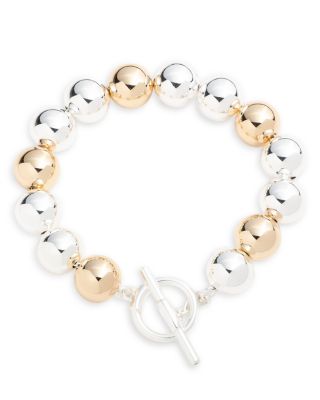 Ralph Lauren Beaded Flex Bracelet in Two Tone | Bloomingdale's