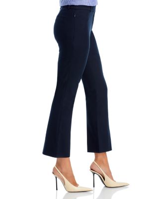 Cropped Flare Hem Pants 