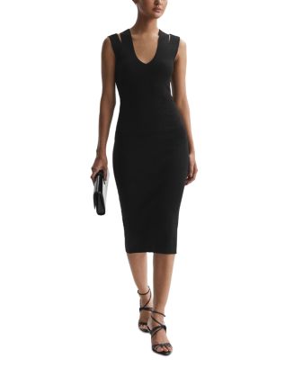 REISS Kara Rib Knit Bodycon Dress | Bloomingdale's