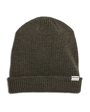 Rodd & Gunn Gunn Merino Wool Beanie In Dark Olive