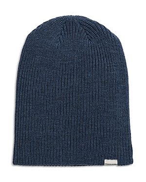 Rodd & Gunn Gunn Merino Wool Beanie In Denim