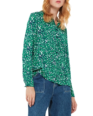 Shop Whistles Flowing Shirt In Green/multi