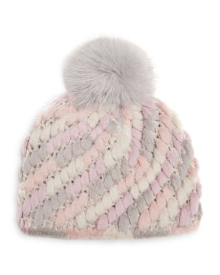 Jocelyn Multi Faux Fur Pineapple Hat | Bloomingdale display picture 1