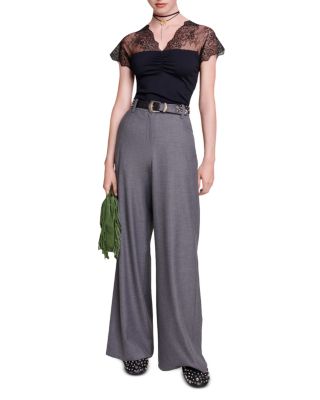 Liliona Lace Trim Top