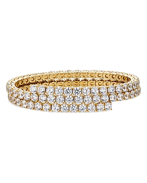 Shop Nadri Multi Row Coil Bracelet In Gold