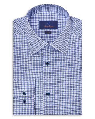 David Donahue - Trim Fit Royal Oxford Dress Shirt