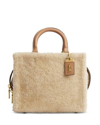 COACH - Rogue 25 Shearling Tote Bag