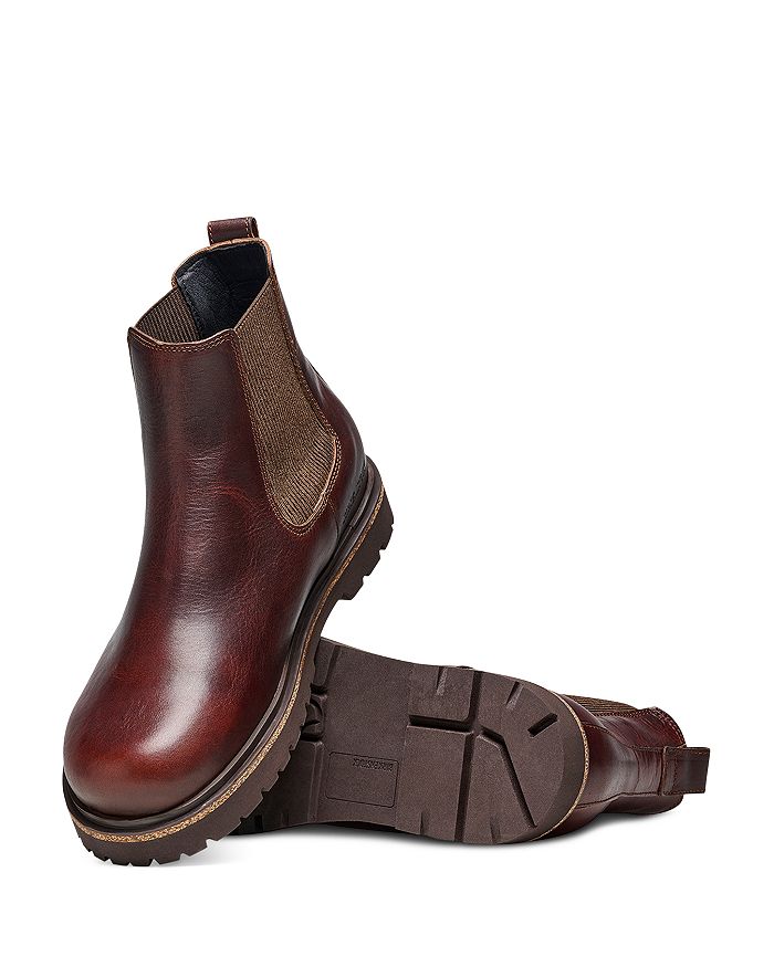 Birkenstock Highwood Slip-on Leather Boots In Chocolate