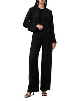 Black Pantsuit for Women, Black Formal Suit Set for Women, Black
