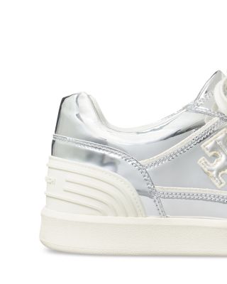 Tory Burch Women's Clover Court Lace Up Low Top Sneakers