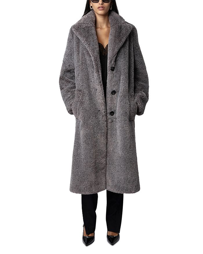 Zadig & Voltaire Monacoco Faux Fur Coat | Bloomingdale's