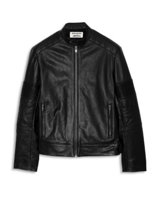 Zadig & Voltaire Leather Unisex Lean Biker Jacket | Bloomingdale's