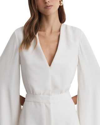 【海外限定】REISSジャンプスーツ☆Olivia Cape Sleeve V-Neck J REISS Olivia Cape Sleeve Jumpsuit | Bloomingdale's