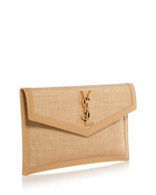  Uptown Clutch In Raffia