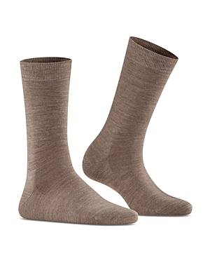 Shop Falke Soft Merino Blend Socks In Pebble