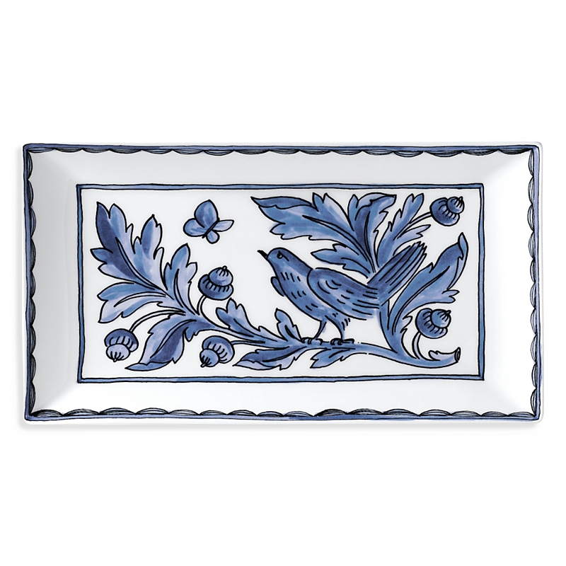 Twig New York H. Blue Bird 11 Sandwich Cake Tray In Blue