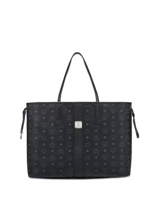 Large black mcm top tote