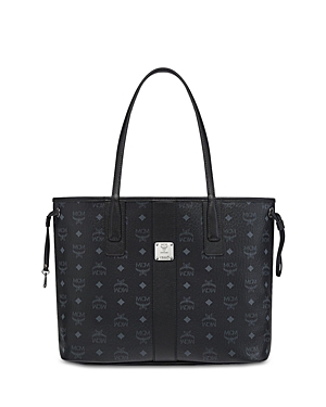 Mcm Medium Liz Reversible Shopper In Black