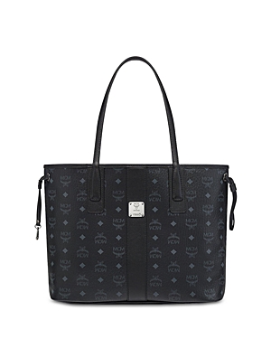 Shop Mcm Liz Medium Reversible Tote In Black