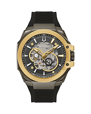 Shop Bulova Maquina Watch, 46mm In Gray/black