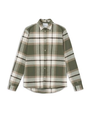 G-Style USA Western Casual Plaid Long Sleeve Button Up Shirt