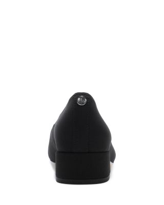 Women's Square Toe Block Heel Pumps