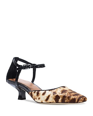 DONALD PLINER WOMEN'S CALF HAIR SQUARE TOE PUMPS