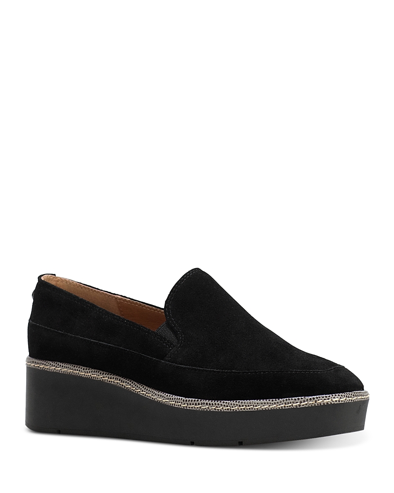 Donald Pliner Wallis Platform Wedge Loafer In Black