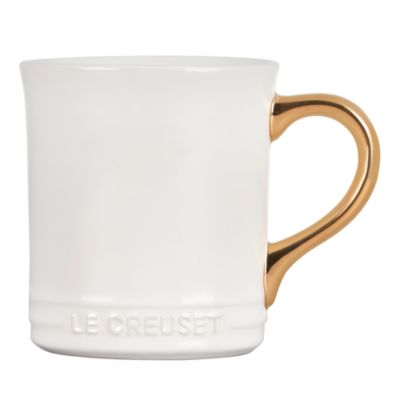 Metallic Handle Stoneware Mug