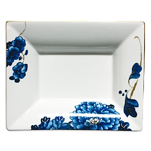 Shop Prouna Emperor Flower Vide Poche/jewelry Tray In Blue