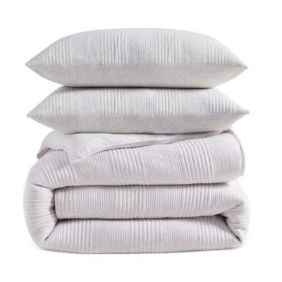 Ribbed Jersey Duvet Set, King