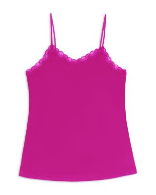 Lace Trim Silk Camisole