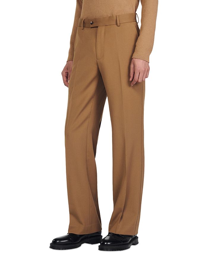 Sandro - Regular Fit Wool Suit Pants