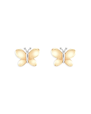 Moon & Meadow 14k Yellow Gold Butterfly Stud Earrings