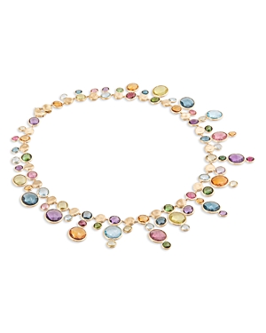 Marco Bicego 18k Yellow Gold Jaipur Colour Multi Gemstone Dangling Collar Necklace, 17 In Multi/gold