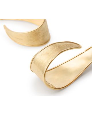 18K Yellow Gold Lunaria Small Hoop Earrings