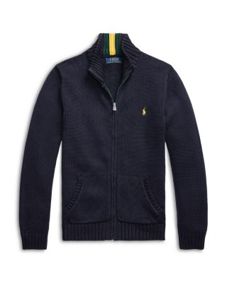 Ralph Lauren Boys Cotton Full Zip Sweater Big Kid Bloomingdale s