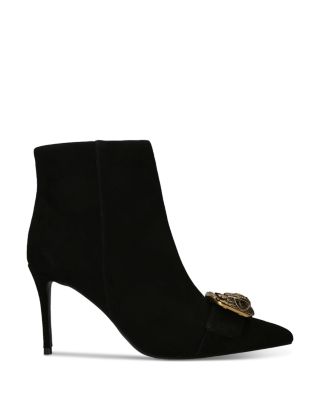 KURT GEIGER LONDON - Women's Mayfair Pointed Toe Eagle Head Buckle High Heel Ankle Boots