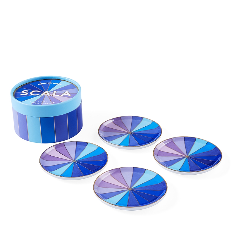 Jonathan Adler Scala Coasters, Set Of 4 In Blue